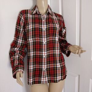 Ralph Lauren Plaid Long Roll Up Sleeve